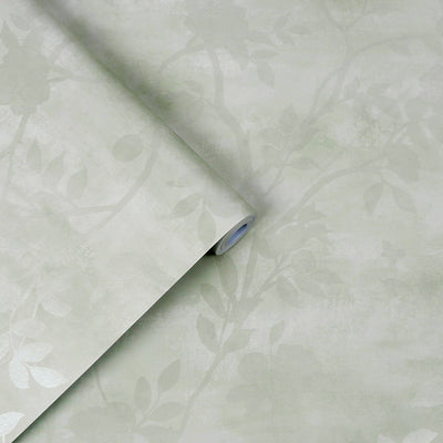 product image for Laura Ashley Eglantine Silhouette Eau de Nil Wallpaper by Graham & Brown 19