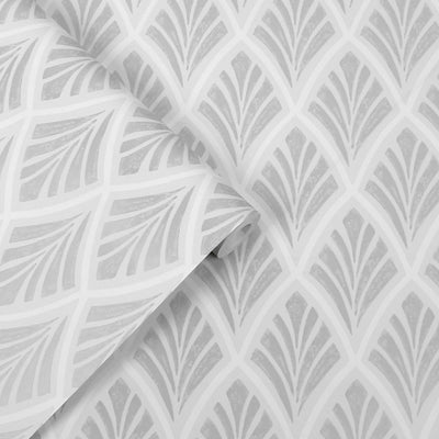 product image for Laura Ashley Florin Silver Wallpaper by Graham & Brown 64