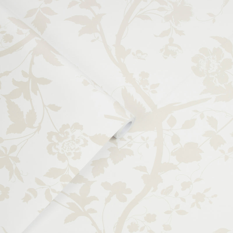 media image for Laura Ashley Oriental Garden Pearlescent White Wallpaper by Graham & Brown 25