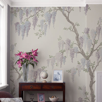product image for Laura Ashley Wisteria Garden Wall Mural by Graham & Brown 67
