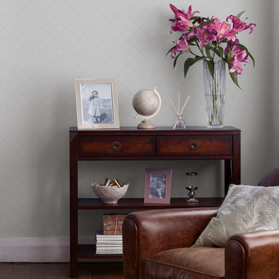 product image for Laura Ashley Mr Jones Paintable White Wallpaper by Graham & Brown 9