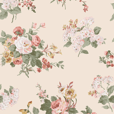 product image of Laura Ashley Rosemore Pale Sable Wallpaper by Graham & Brown 524