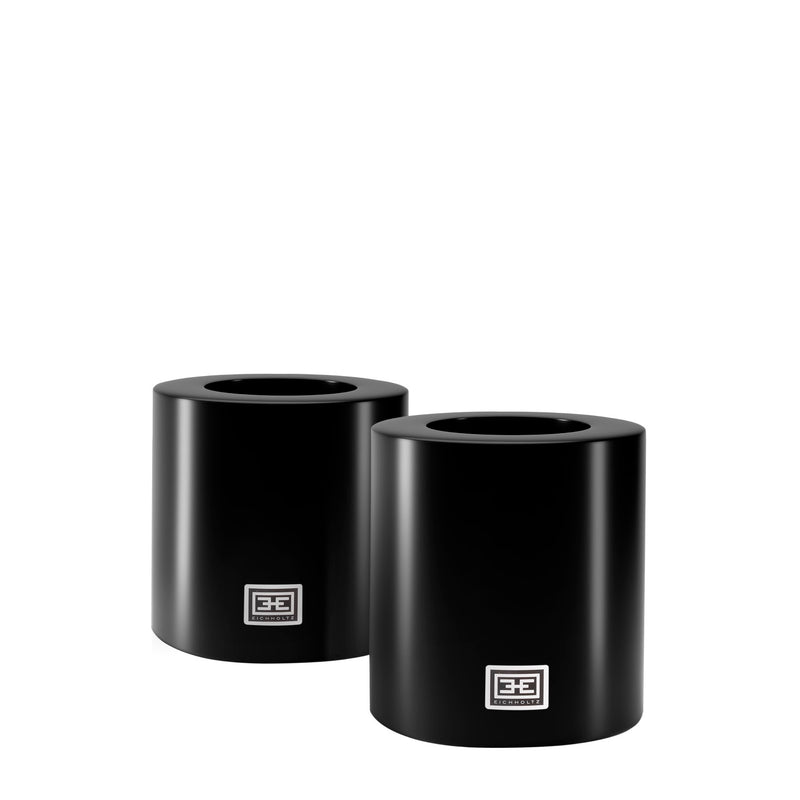 media image for Artificial Candle Set of 2 in Black 2 213