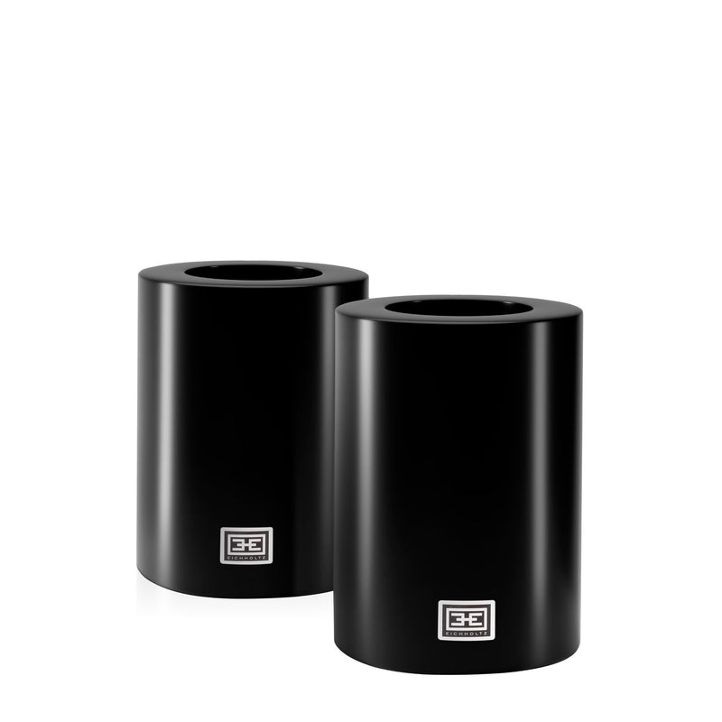 media image for Artificial Candle Set of 2 in Black 4 295