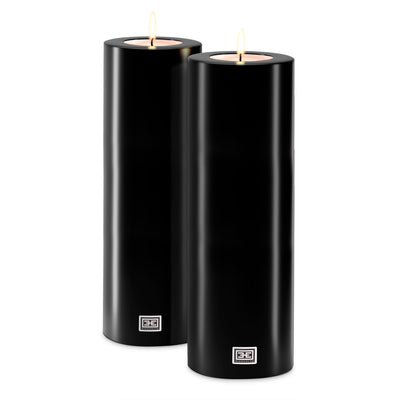 product image for Artificial Candle Set of 2 in Black 11 79