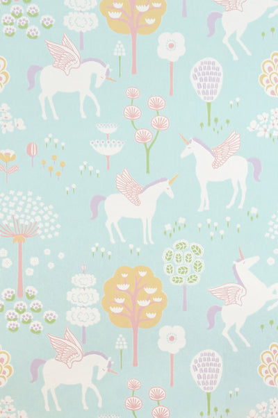 product image of True Unicorns Turquoise Wallpaper by Majvillan 591