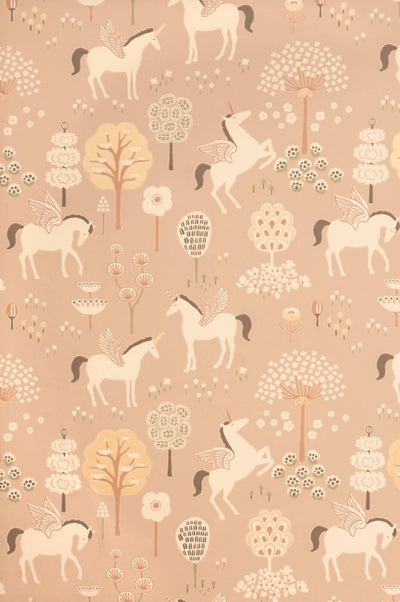 product image of True Unicorn Wallpaper in Old Pink 562