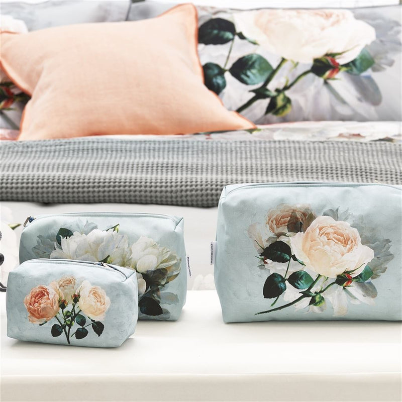 media image for Peonia Grande Zinc Large Toiletry Bag design by Designers Guild 238