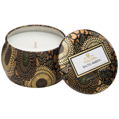 product image of Petite Decorative Tin Candle in Baltic Amber design by Voluspa 50