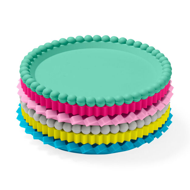 media image for Geo Stacking Coasters in Pastels 246