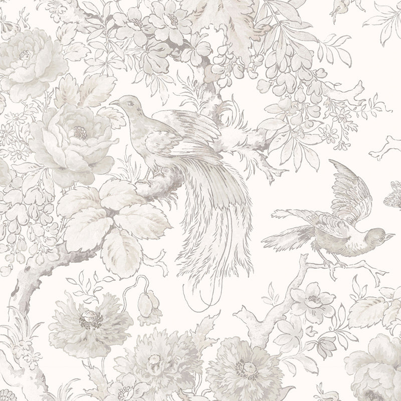 media image for Laura Ashley Birtle Dove Grey Wallpaper by Graham & Brown 266
