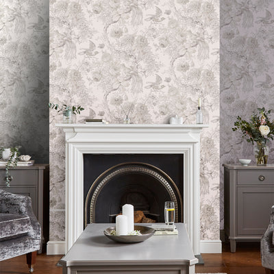 product image for Laura Ashley Birtle Dove Grey Wallpaper by Graham & Brown 2