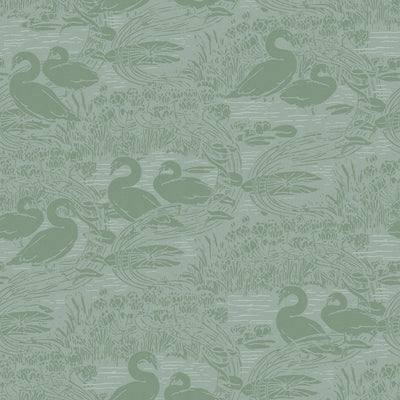 product image of sample laura ashley swans jade green wallpaper by graham and brown 1 521