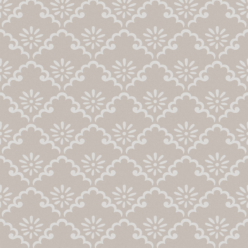 media image for Laura Ashley Coralie Dove Grey Wallpaper by Graham & Brown 296