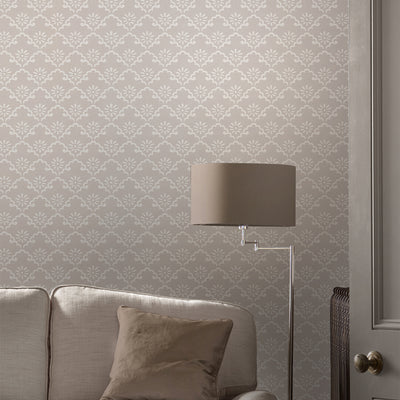 product image for Laura Ashley Coralie Dove Grey Wallpaper by Graham & Brown 63