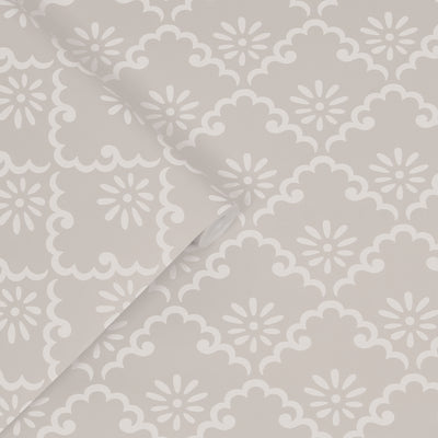 product image for Laura Ashley Coralie Dove Grey Wallpaper by Graham & Brown 61