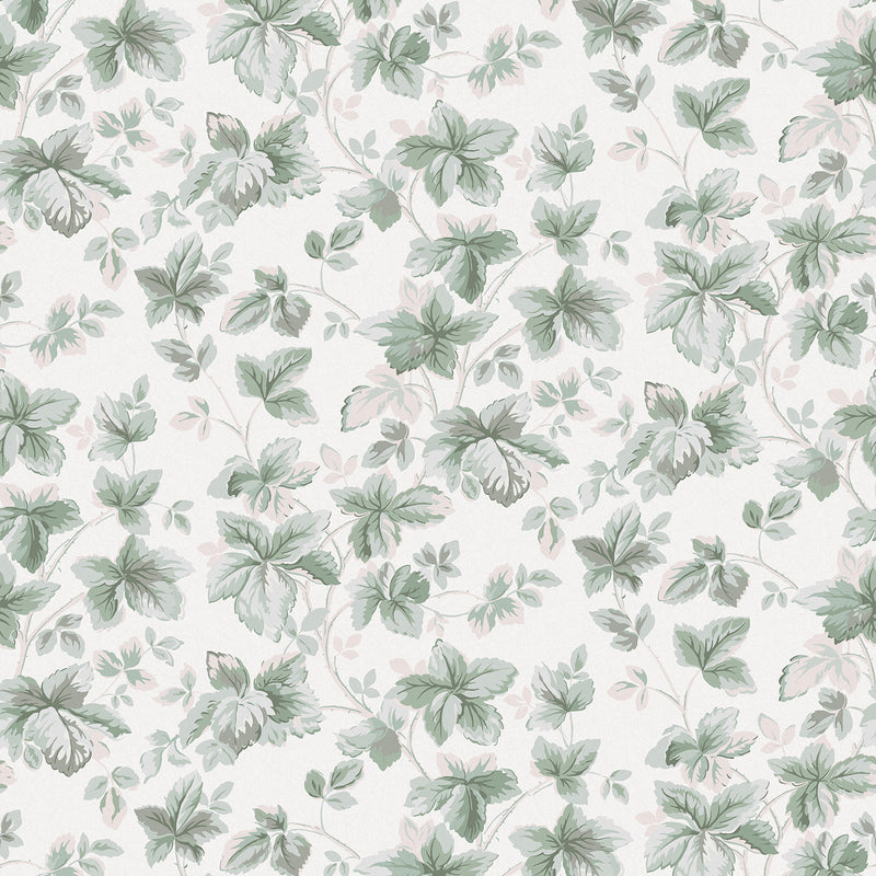 media image for sample laura ashley autumn leaves sage green wallpaper by graham and brown 1 260