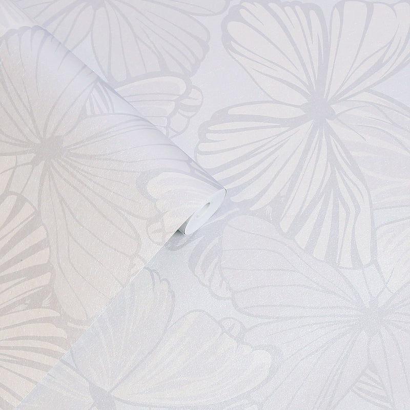 media image for Laura Ashley Butterfly Garden Sugared Grey Wallpaper by Graham & Brown 290