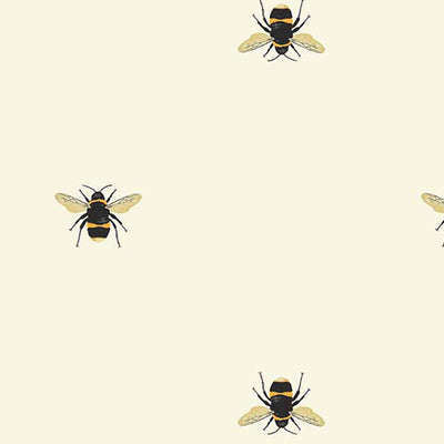 product image for Joules Botanical Bee Crème Wallpaper by Graham & Brown 21