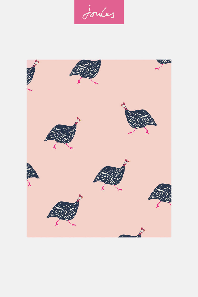 media image for Joules Guinea Fowl Blush Pink Wallpaper by Graham & Brown 262