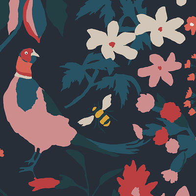 product image for Joules Fields Edge Floral French Navy Wallpaper by Graham & Brown 34