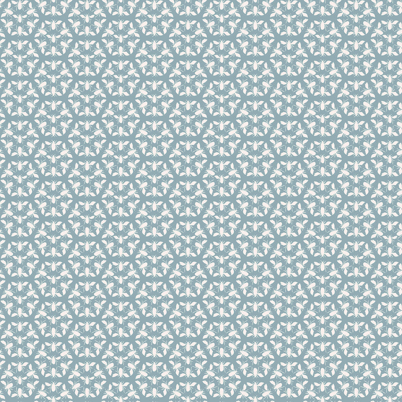 media image for Joules Honeycomb Bee Haze Blue Wallpaper by Graham & Brown 237