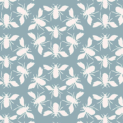 product image for Joules Honeycomb Bee Haze Blue Wallpaper by Graham & Brown 84