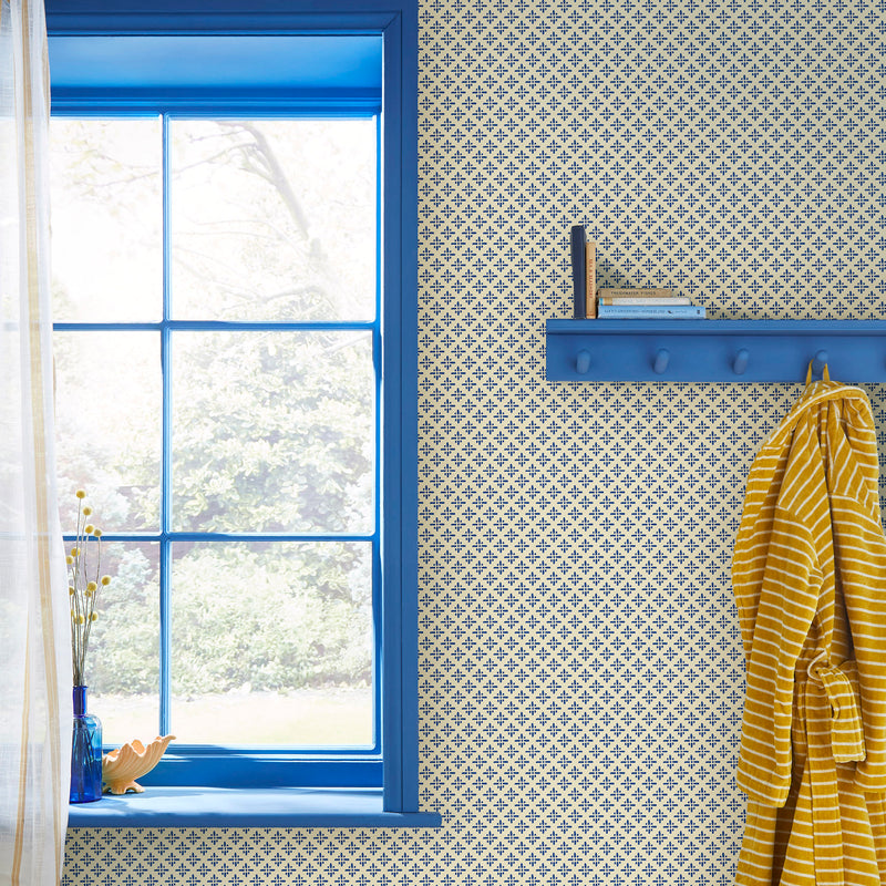 media image for Joules Beckett Star Coast Blue  Wallpaper by Graham & Brown 285