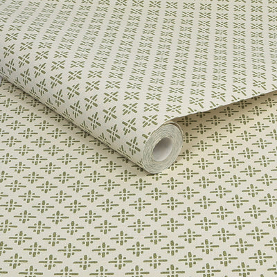 product image for Joules Beckett Star Olive Green Wallpaper by Graham & Brown 37