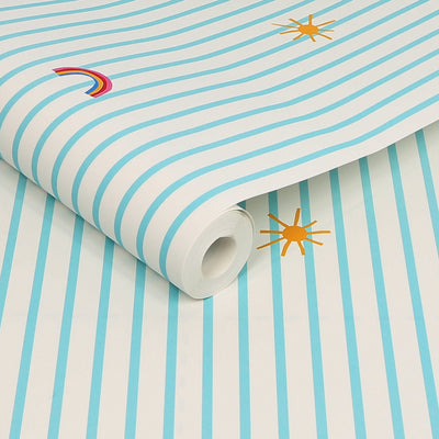 product image for Joules Whatever the Weather Icons Haze Blue Wallpaper by Graham & Brown 46