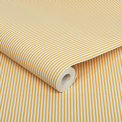 product image for Joules Country Critters Ticking Stripe Lemon Wallpaper by Graham & Brown 67