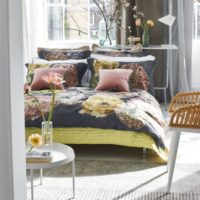 product image for le poeme de fleurs midnight bed linen by designers guild 10 39