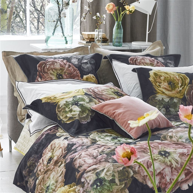 media image for le poeme de fleurs midnight bed linen by designers guild 8 233