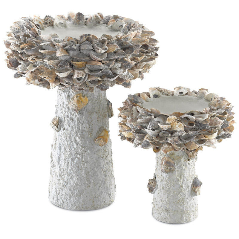 media image for Oyster Shell Bird Bath 5 257