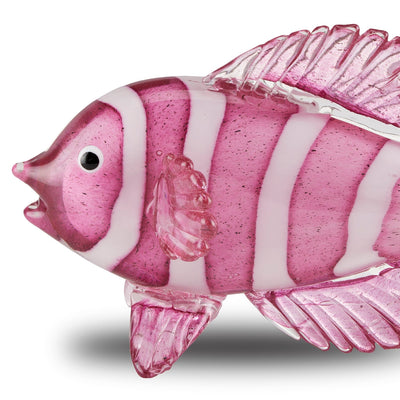 product image for Rialto Magenta Glass Fish Set of 2 5 85