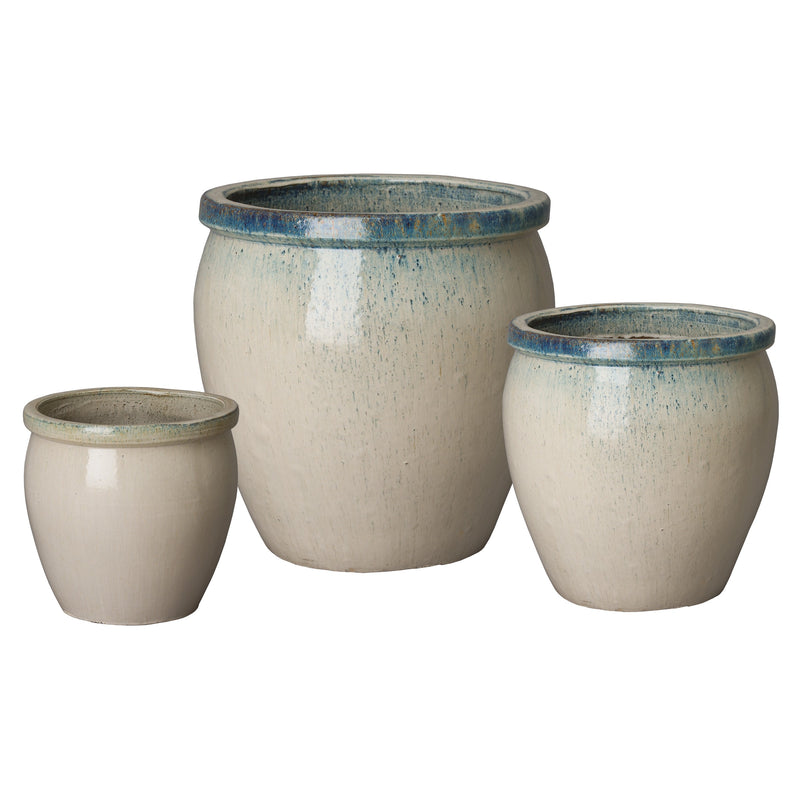 media image for set of 2 round planters 4 236