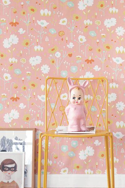 product image for Bloom Pink Wallpaper by Majvillan 22