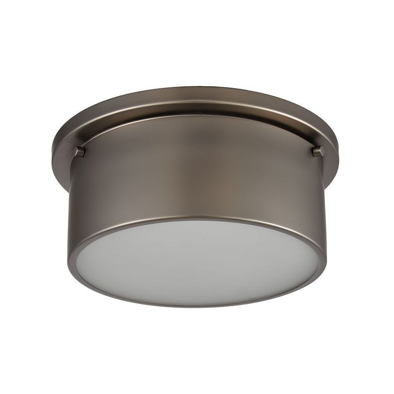 media image for 2-Light Flush Mount in Black Nickel with Frosted Glass by BD Fine Lighting 237