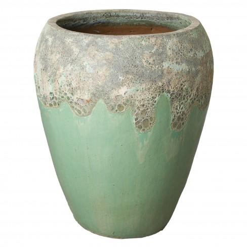 media image for H Round Ceramic Planter in Various Colors & Sizes Flatshot Image 226