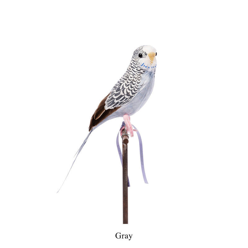 media image for artificial birds budgie gray 4 225