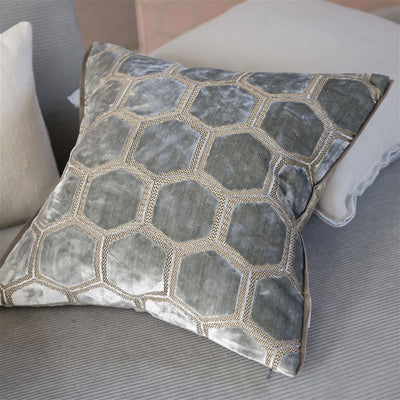 product image for manipur silver decorative pillow by designers guild 3 52