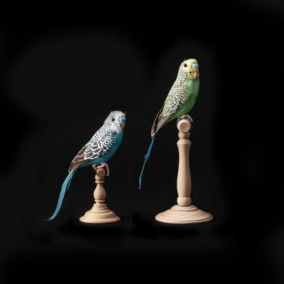 product image for artificial birds budgie gray 2 65