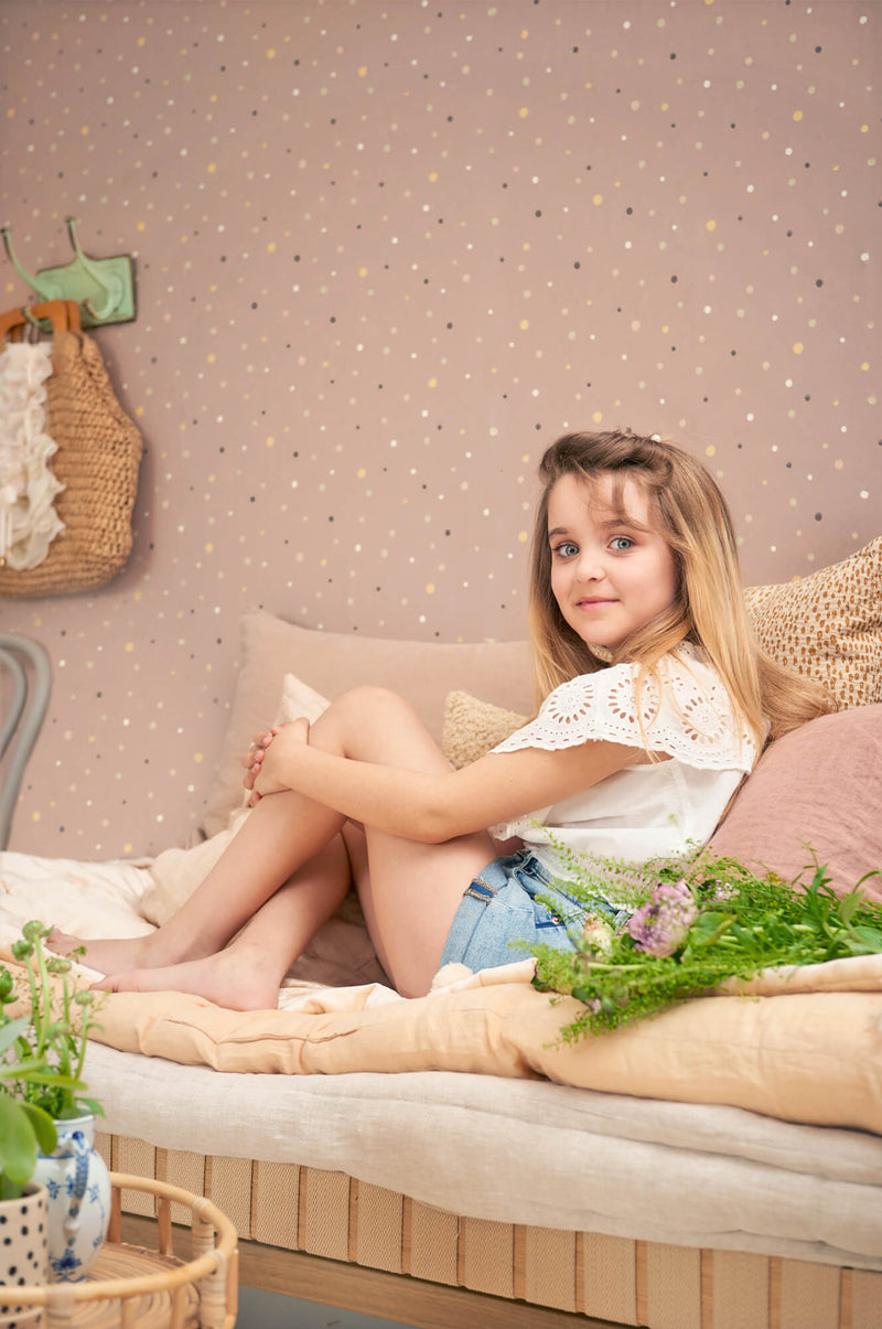 media image for Stardust Wallpaper in Cosy Lilac 248