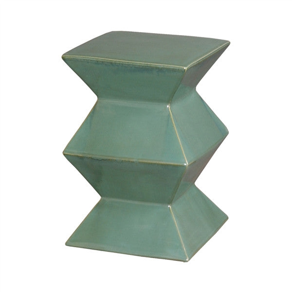 media image for zigzag garden stool in green design by emissary 1 230