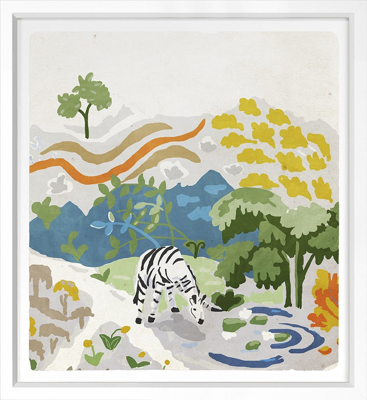 media image for Zebra Water By Grand Image Home 130998_P_24X22_B 2 241