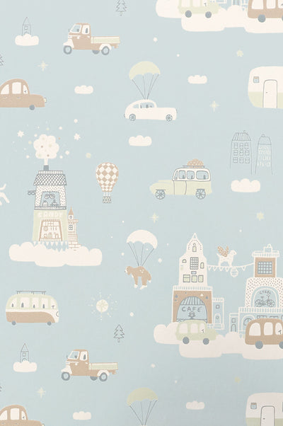product image of Above The Clouds Soft Blue Wallpaper by Majvillan 590
