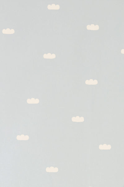 product image for Dreamy Clouds Dusty Blue Wallpaper by Majvillan 2