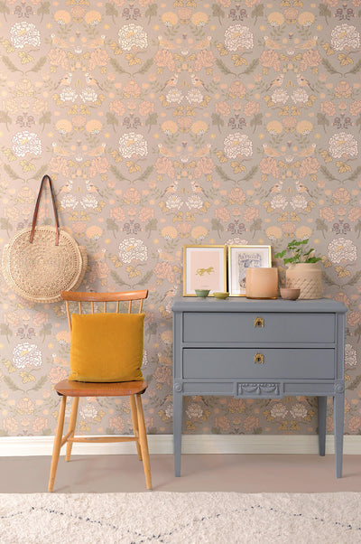 product image for June Mindful Grey Wallpaper by Majvillan 94