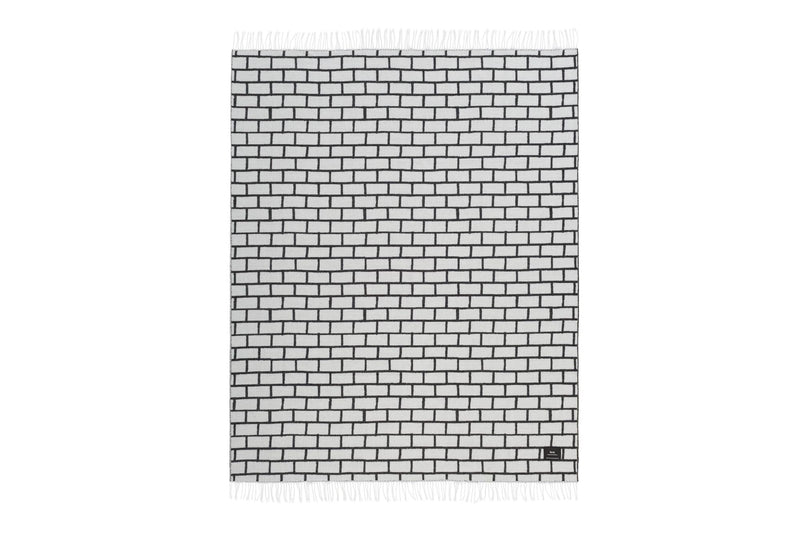 media image for Brick Black & White Throw 3 221