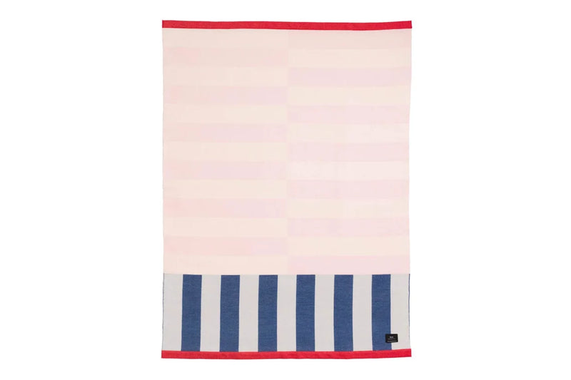 media image for stripe pink blue throw 2 277